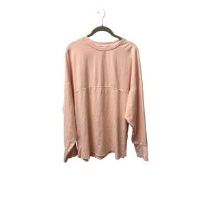 Mariia Womens Bamboo Cotton Spirit Jersey Long Sleeve sweatshirt Peach Pink M
